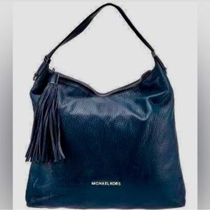 Michael Kors Large Bedford Tassel Pebbled Shoulder Bag